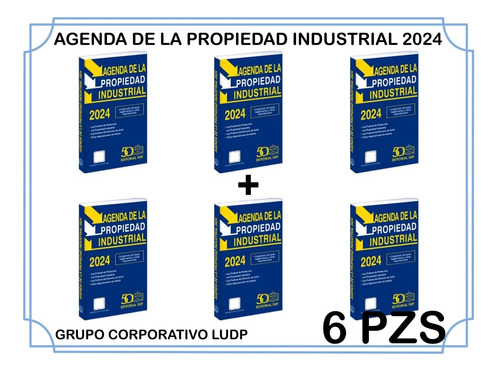 Agenda De La Propiedad Industrial 2024 (6 Piezas)