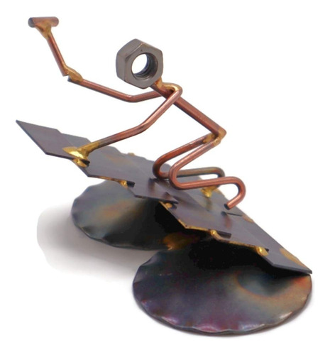 Rock Creek Metal Craft Roofer Figura Coleccionable Hecha