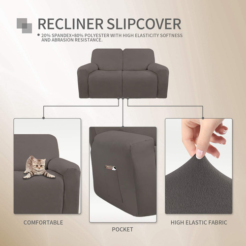 Slipcover Sillón Reclinable En Forma De X, De Microfibra, El