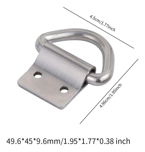 Kit De Sujeción Para Carga Pesada Plata 4,96x4,5 Cm