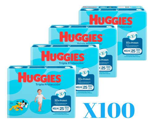 Pañal Huggies Xg X100 U. - Unidad a $1220