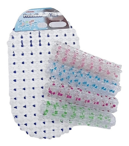 Imagen 2 de 9 de Alfombra Baño Antideslizante Bañera Ducha Pvc Segura 60x33cm
