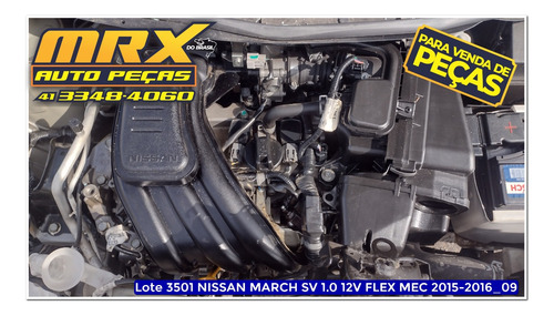 Sucata Nissan March Sv 1.0 12v Flex Mec 2016 Pecas
