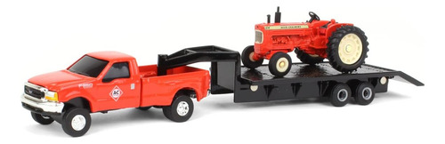 Ertl 1/64 Allis Chalmers D19 Con Ford F-350 Y Remolque De Qu
