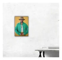Comprar Cuadro Decorativo Bad Bunny Sombrero - 03 Bad Bunny Bastidor De Madera