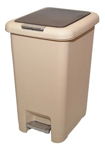 Cesto Tacho De Basura A Pedal Y Manual Pl stico 30 Litros