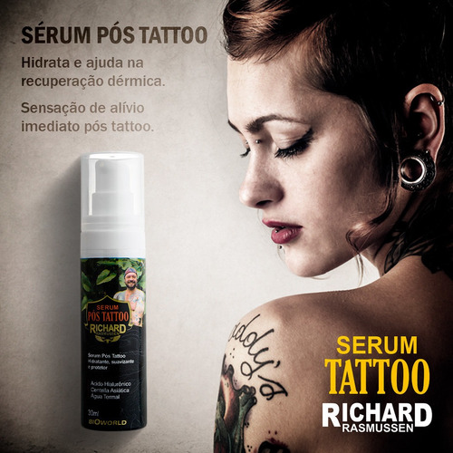 Imagem 2 de 4 de Kit Pós Tatuagem Ativa Cor Hidrata Realça Tattoo