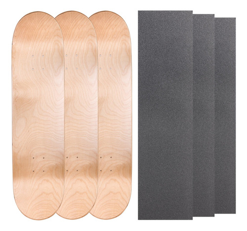 Cal 7 Blank Maple Skateboard Decks Con Grip Tape (natural, 7