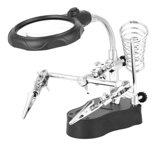 Kit De Soldadura Para Reparacion Con Lampara Led Lupa Cautin