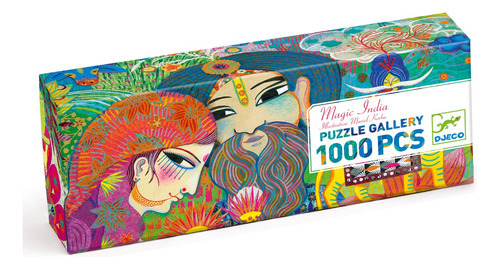 Puzzle India Mágica Djeco 97cm X 33cm 1000 Piezas