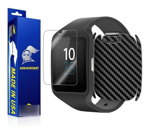 Protector Pantalla Sony Smartwatch 3 Fibra De Carbono
