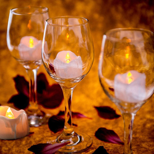 Velas Led, Juego De 12 Velas Led Sin Llama, Candelitas Led T