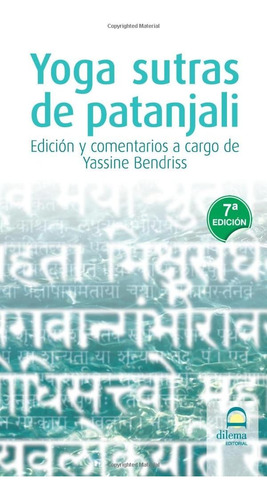 Libro: Yogasutras De Patanjali 7ª Edición Bolsillo (spanish 