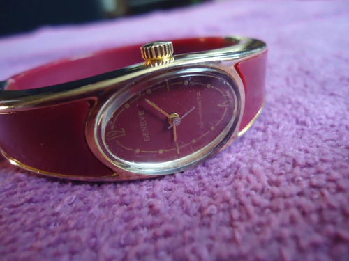 Geneve Reloj Tipo Pulcera Vintage Retro Para Mujer