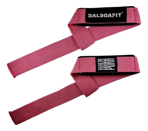 Cintas Poder Agarre Straps Balboafit Retiro Color Rosa