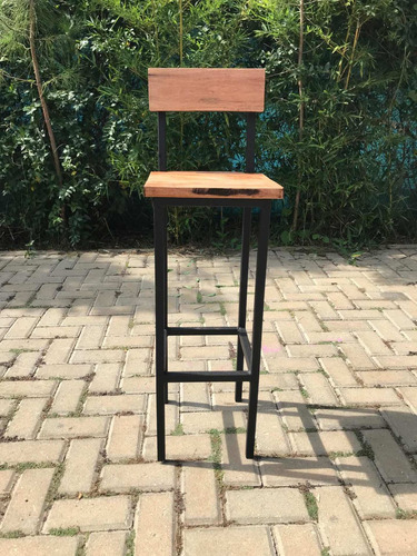 Banquetas Hierro Y Madera