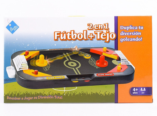 Imagen 1 de 6 de Juego De Mesa Futbol Mas Tejo 2 En 1 El Duende Azul