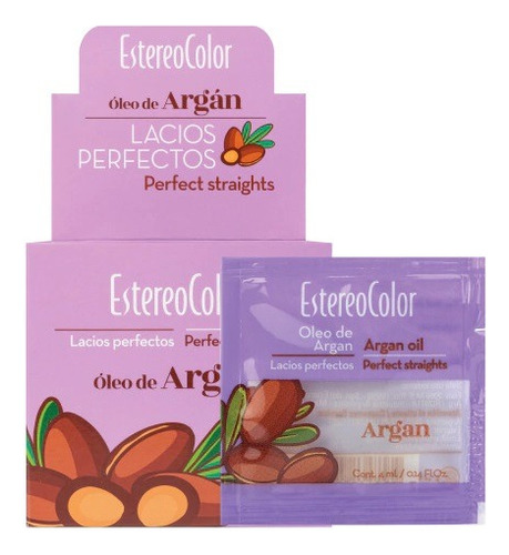 Óleo De Argán Estereocolor Lacios Perfectos 4ml X40u