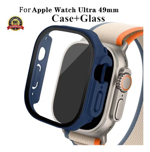 Vidrio + Funda Para Apple Watch Ultra 2 Carcasa De 49mm Par