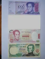 Comprar Billetes Antiguos De Venezuela, Colección Set De 3