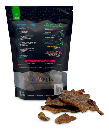Pulmón Res Deshidratado Frida Naturals Snack Natural Perros