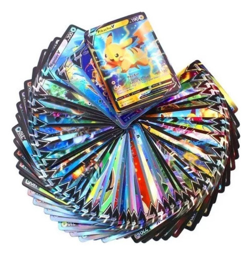 Pokemon Gran Lote 100 Cartas Ex Gx Vmax Español Holograficas