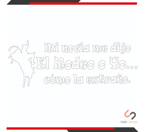 Calca Sticker Frase Para Parte Trasera De Carro 25x8 Cm 1pz