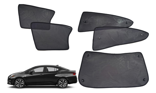 Parasol Cortinas Nissan Versa Modelo 2020-2022 Kit 3 (ae10)