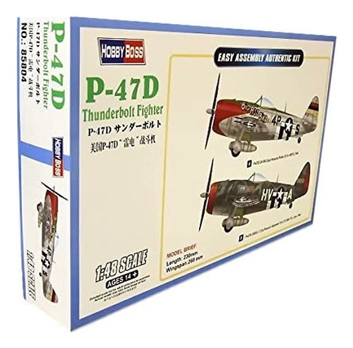 P-47d Thunderbolt Fighter - 1/48 - Hobbyboss 85804