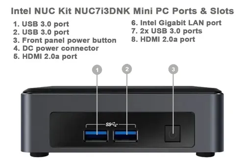 ⑥Intel NUC7i3DNK ミニPC 第7世代i3 Windows11 Mini Pc Intel Nuc7i3dnk I3 7100u +8gb +ssd.256gb +win11pro | Frete