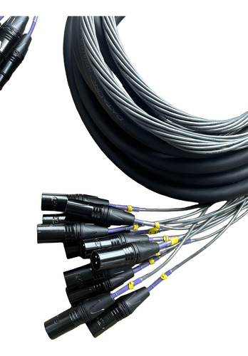 Multicabo Xlr Macho/fêmea Datalink Multi Via 12 Vias
