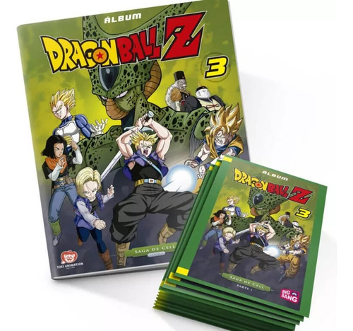 Álbum Dragon Ball Z 3 Saga De Cell + 25 Sobres