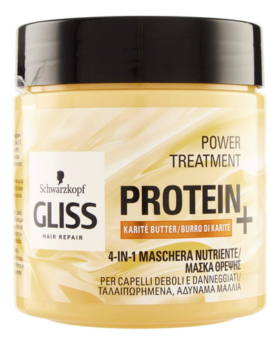 Schwarzkopf Gliss 4-in-1 Mask Mascarilla Con Proteínas Y Ma