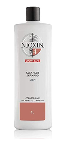 Champú Limpiador Nioxin System 4 Para Cabello Teñido Con Ade