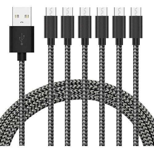 Gopala Cable Micro Usb Cargador Android [6 Unidades De 5 Pie