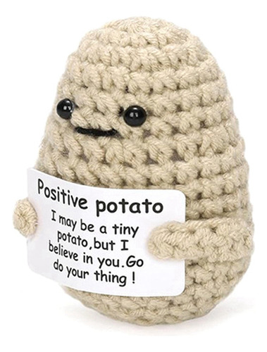 Positive Potato, Bonita Papa Positiva Tejida De Lana, P