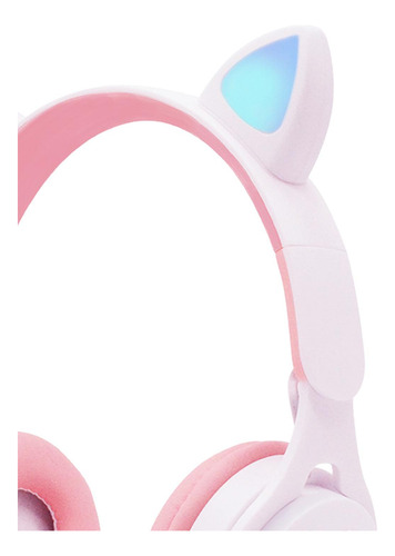 Oreja De Gato Luz Led Inalámbrico Plegable Auriculares Con