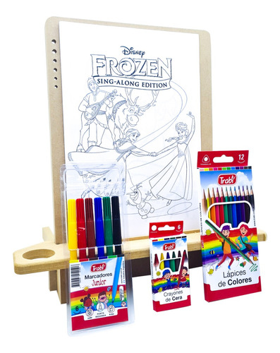 Simple Kit Arte Niños Set Infantil + H. Pintar Frozen Disney