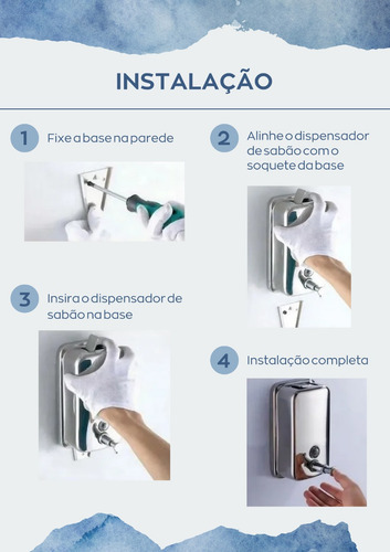 Kit Dispenser Papel Toalha Inox Com Chaves Com Sabão 800ml