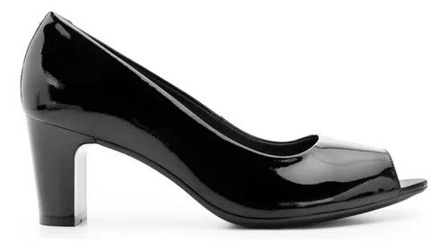 Zapatilla Flexi Para Mujer Pipa 124404 Negro Charol 6.5cm