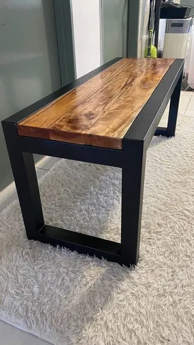 Mesa De Hierro Y Madera
