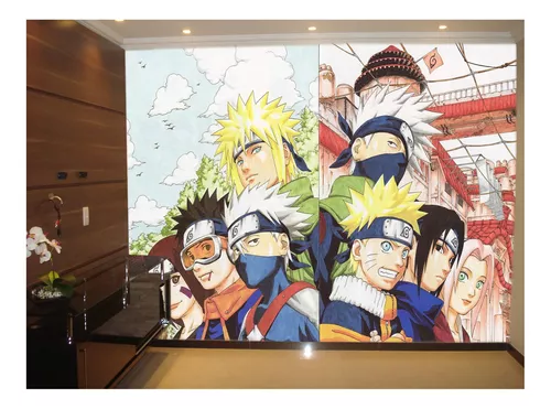 Papel De Parede Anime Naruto Mangá Desenho Art 3,5M Nrt25 - Você