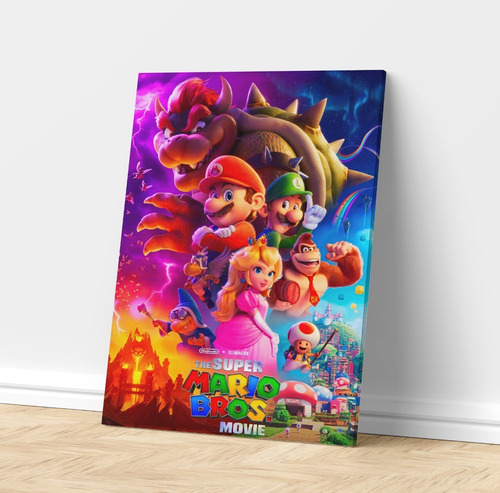 Cuadro Decorativo Canvas 1 Panel 50x40 Cm - Mario Bros Movie