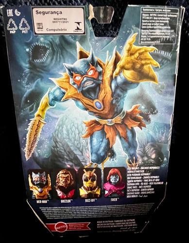 Figura Mer Man Motu Revelation. Mattel Colección Sellada (Usado)
