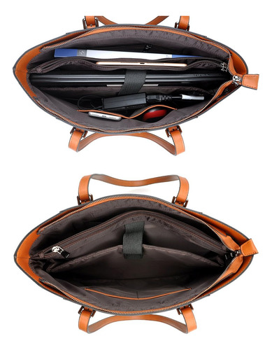 Bolso D/laptop Zysun 15.6 In Pu P/mujer C/correas Regulables