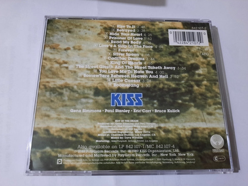 Kiss / Hot In The Shade / Cd - Germany - Primer Ed.
