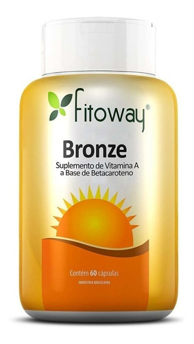 Suplemento em cápsula Fitoway  Bronze vitaminas Bronze em pote de 36g 60 un