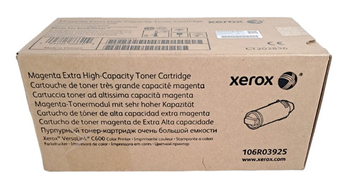 Toner Xerox C600 Versalink Original 106r03925 Rend.18.600