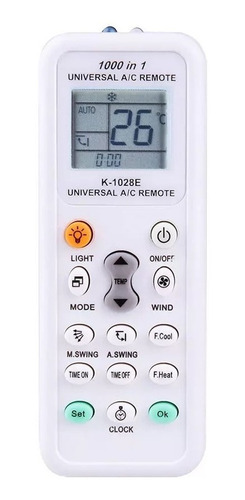 Control Remoto Universal Para Aire Acondicionado K-1028e