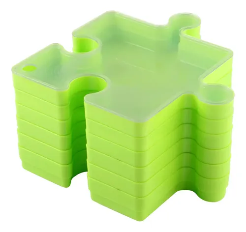 Bandeja Organizadora De Fieltro Apilable Para Puzzles | 6 Piezas | Clasifica Hasta 1000 Piezas | Portátil Y Duradera